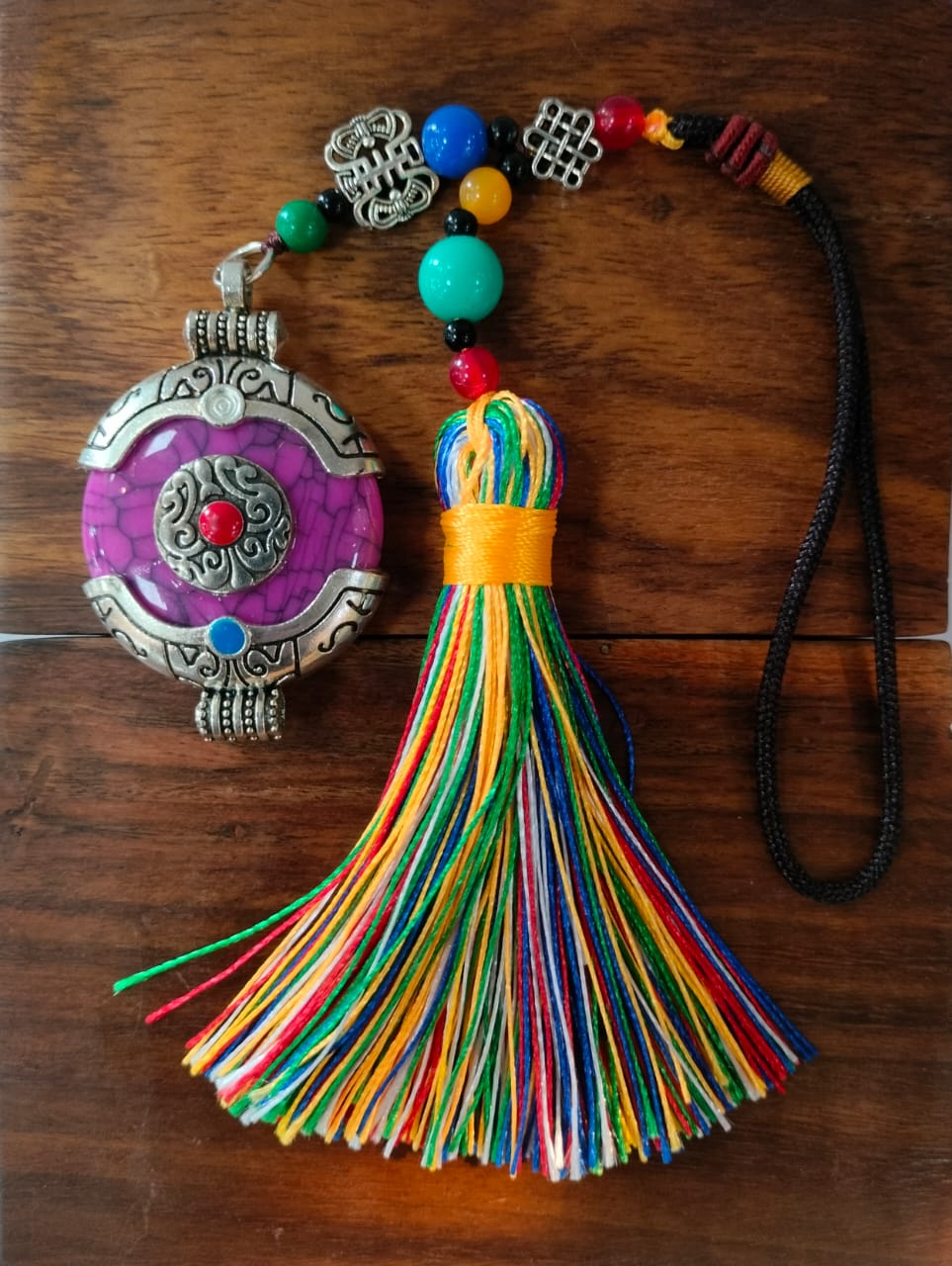 Tibetan Prayer Wheel Keychain – Om Mani Padme Hum Mantra