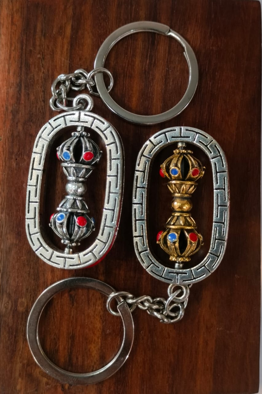 Tibetan Prayer Wheel Keychain – Om Mani Padme Hum Mantra