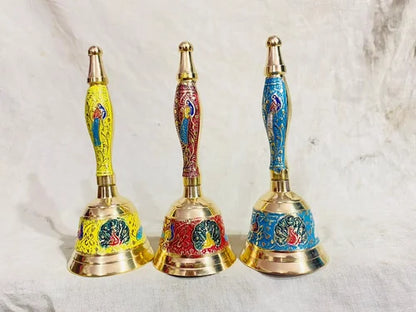 Tibetan Dorje Ghanta Bell – Brass Handbell with Vajra Handle