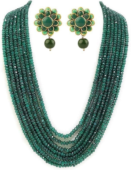 Traditional Kundan Pearl Choker Set with Matching Earrings