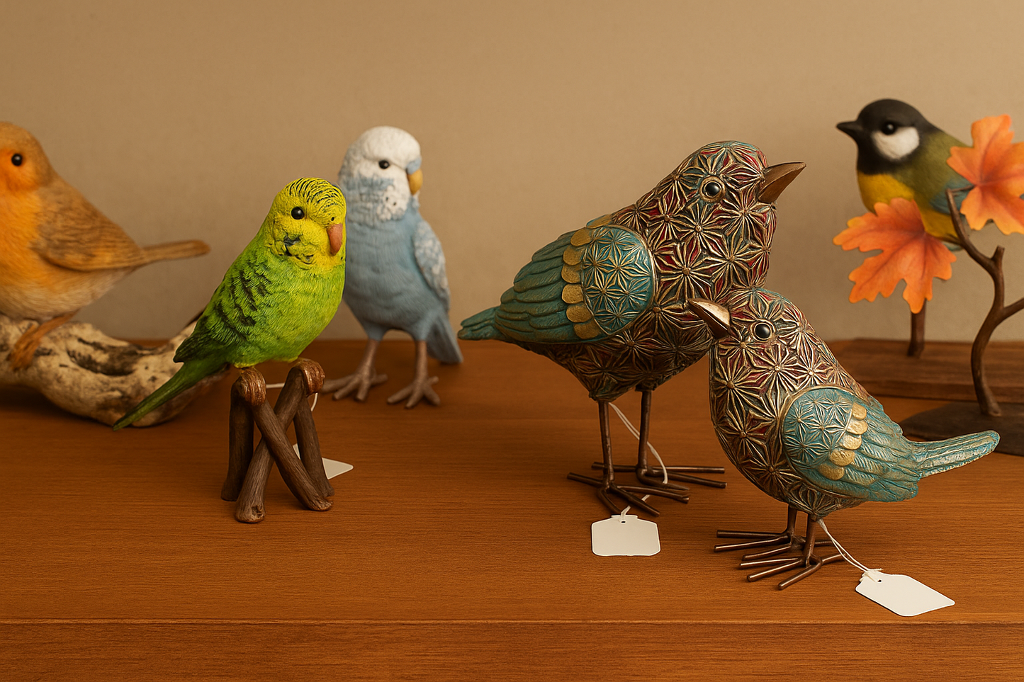 Handcrafted Macaw Parrot Sculpture – Vibrant Home Décor Accent