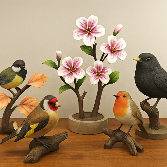 Handcrafted Macaw Parrot Sculpture – Vibrant Home Décor Accent