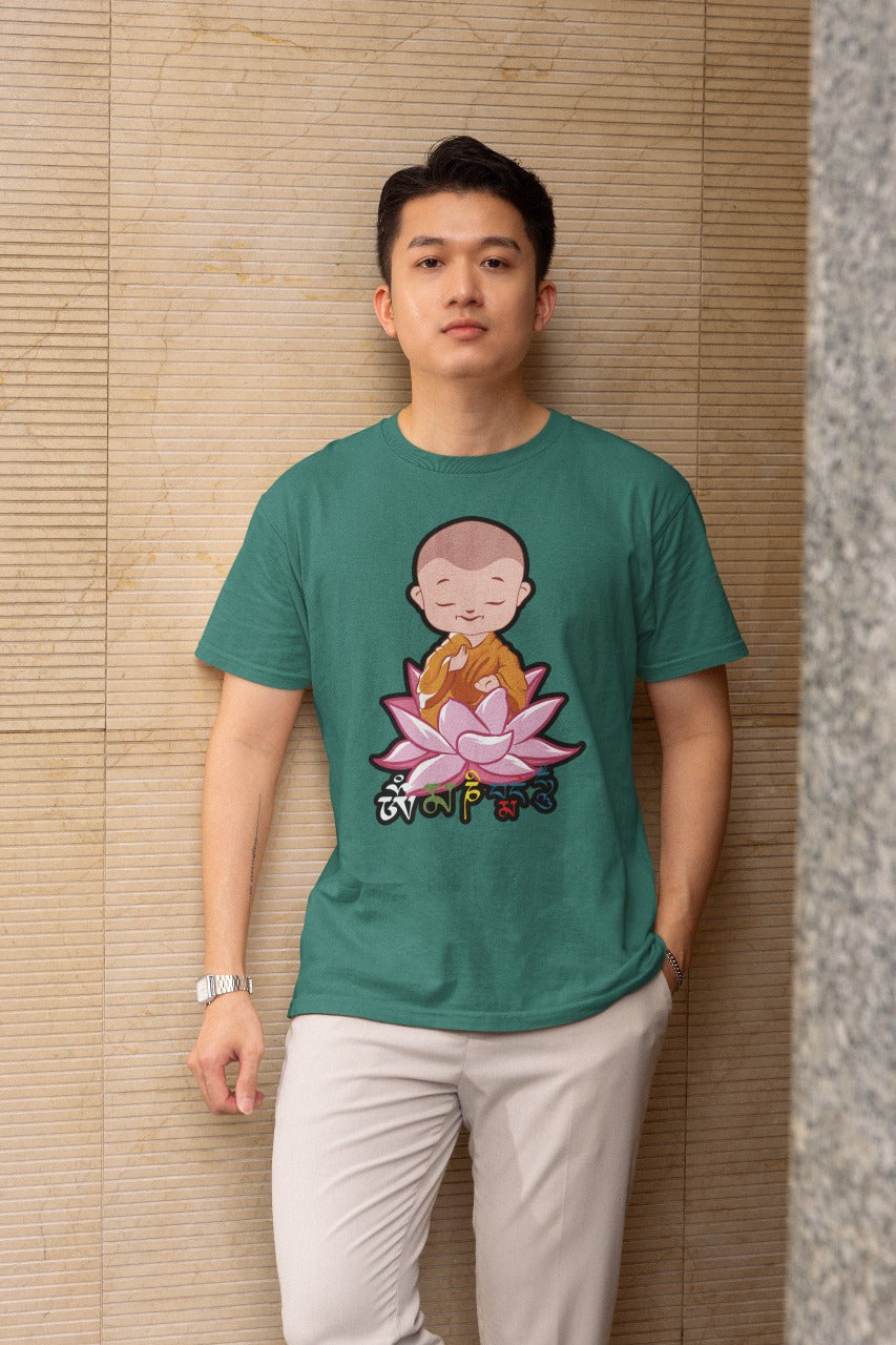 Dharamshala Spiritual Mandala T-Shirt – Unisex Cotton