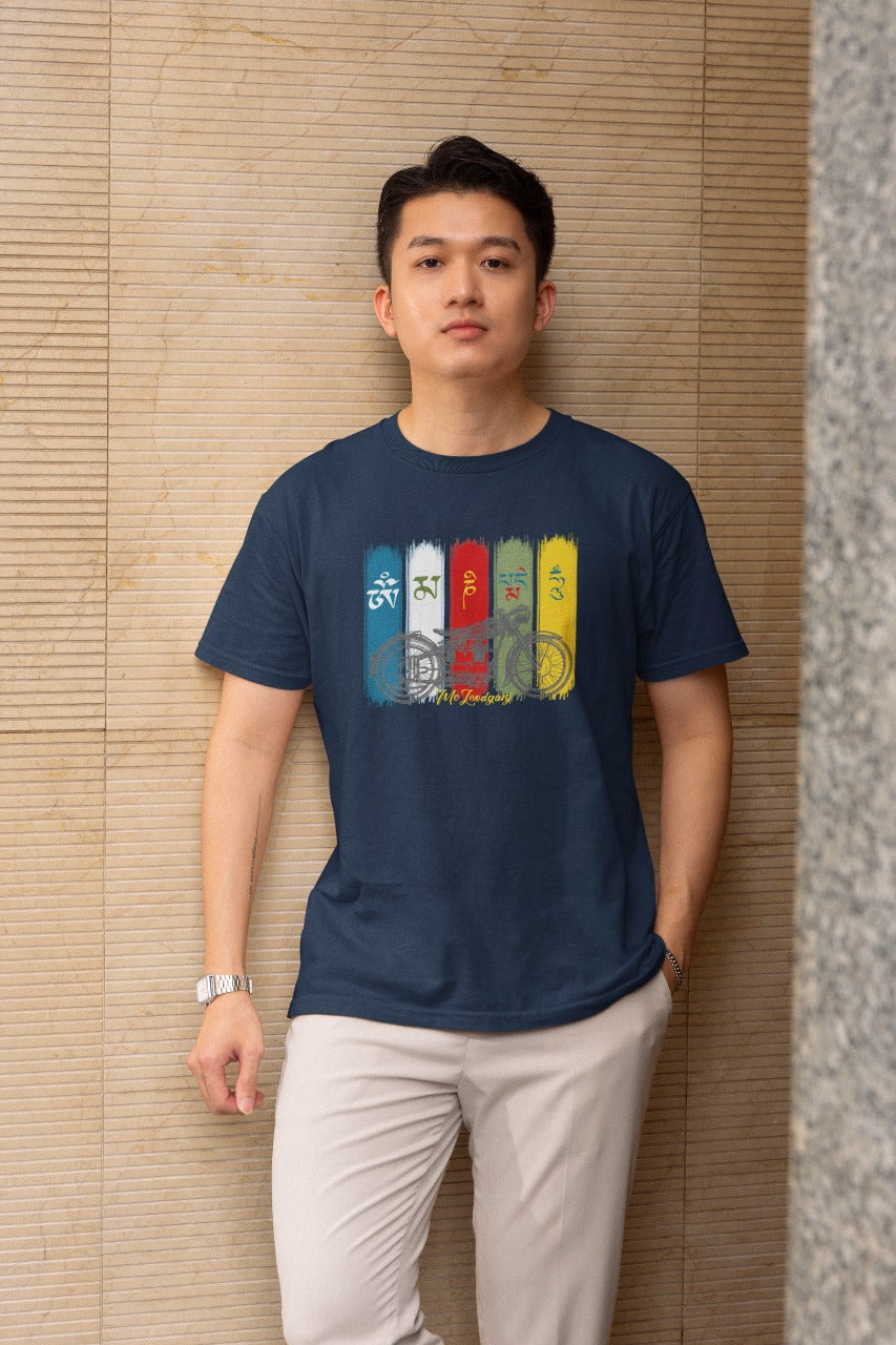 Dharamshala Spiritual Mandala T-Shirt – Unisex Cotton