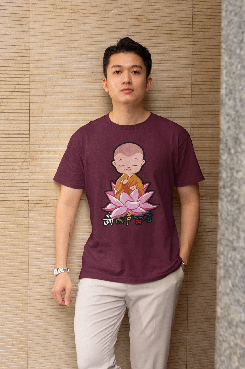 Dharamshala Spiritual Mandala T-Shirt – Unisex Cotton