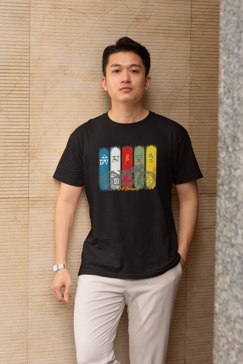 Dharamshala Spiritual Mandala T-Shirt – Unisex Cotton
