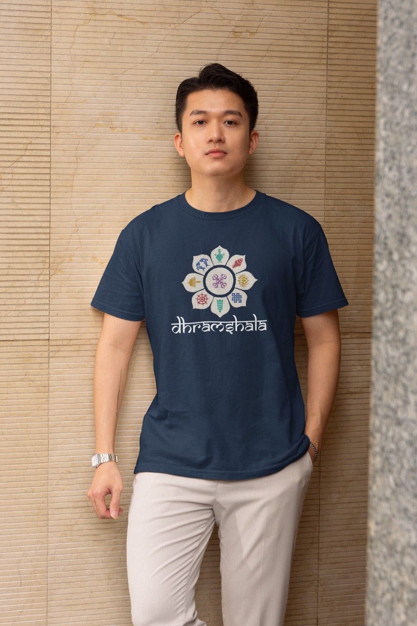 Dharamshala Spiritual Mandala T-Shirt – Unisex Cotton