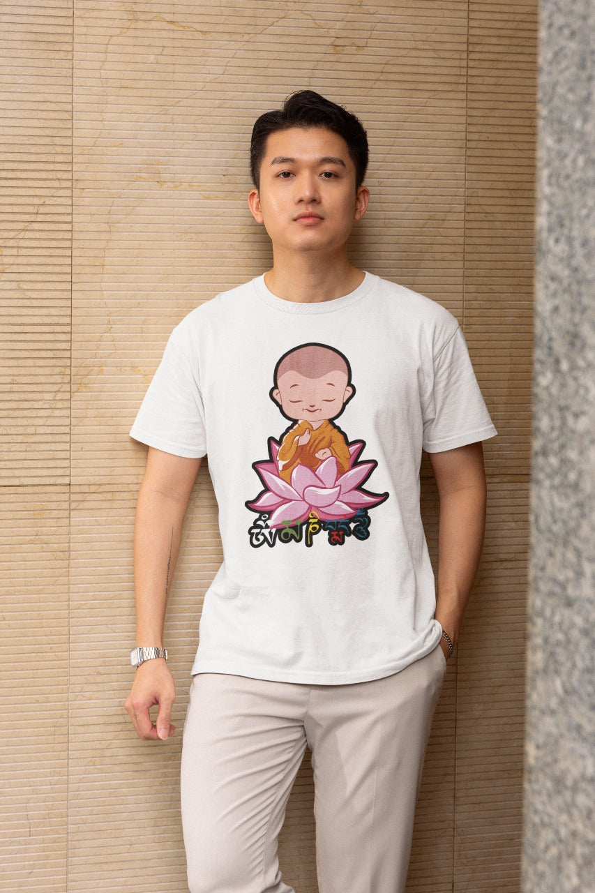 Dharamshala Spiritual Mandala T-Shirt – Unisex Cotton