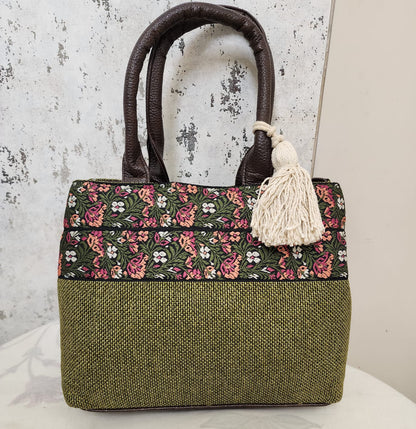 Ethnic Embroidered Tote Bags with Tassel Charm