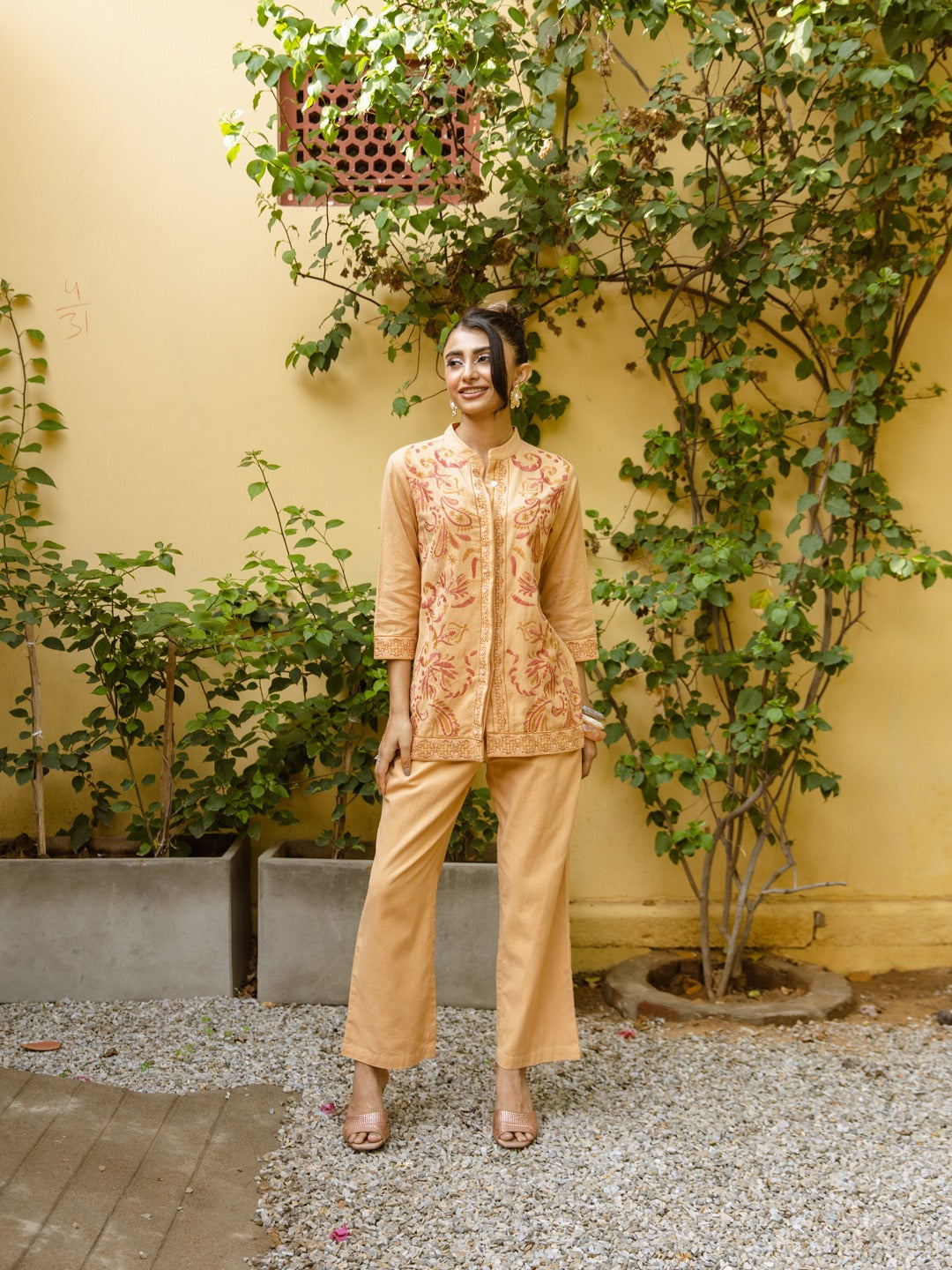 Sunehri Gul Hand-Embroidered Co-Ord Set
